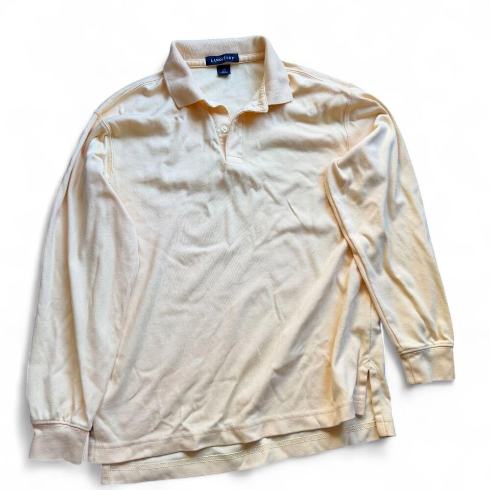 Lands-end Men's Yellow and Orange Polo-shirts